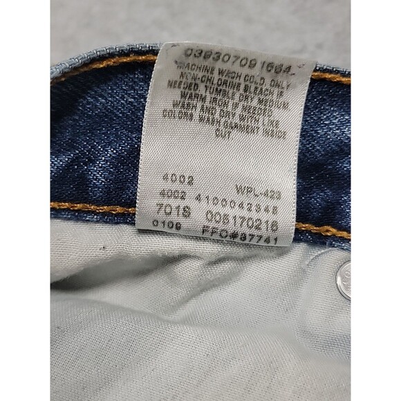 Vintage Levis 517 Denim Shorts Jorts Mens 32x12 High Blue Distressed Cut - Picture 10 of 13